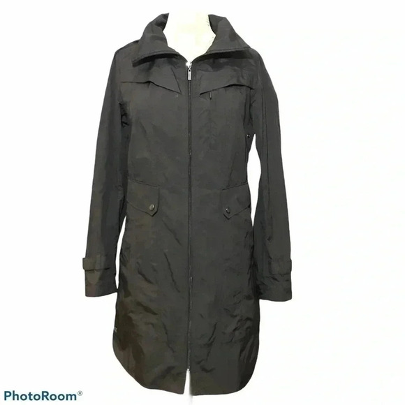 Cole Haan  Raincoat Black Size Small - Picture 2 of 8